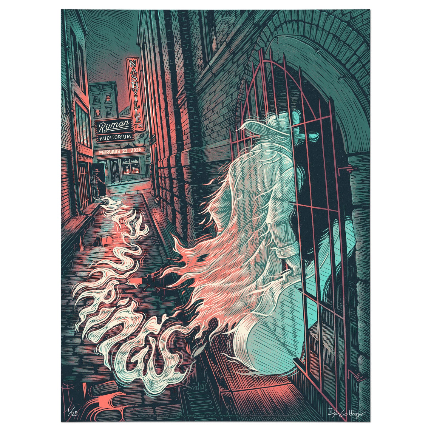 Billy Strings Ryman 2/22/26 Poster