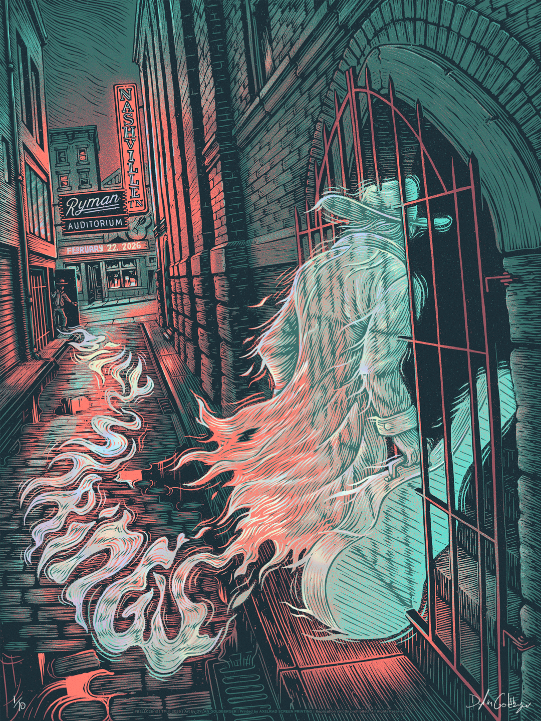 Billy Strings Ryman 2/22/26 Poster