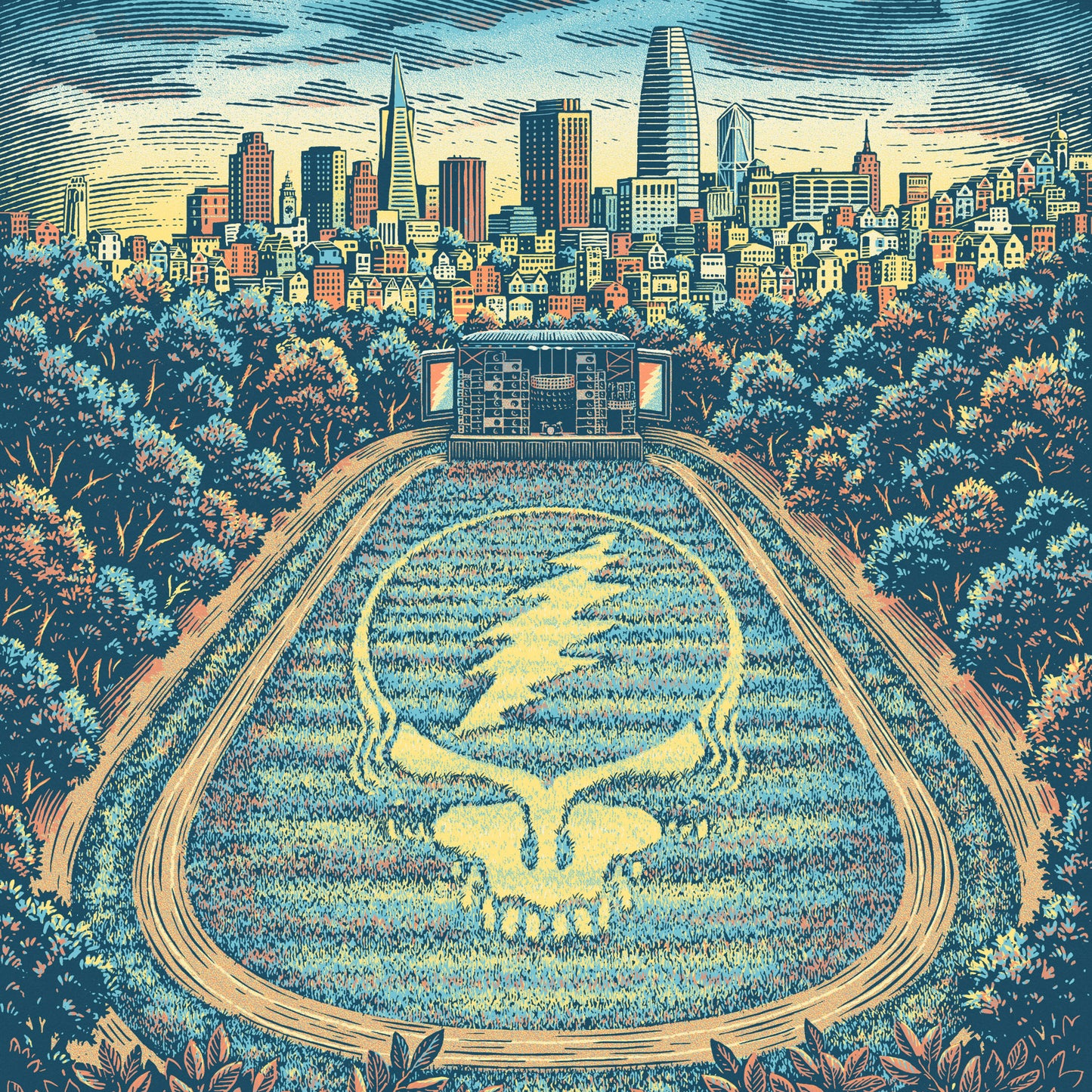 Dead & Company 60 Years Golden Gate Park Screen Print