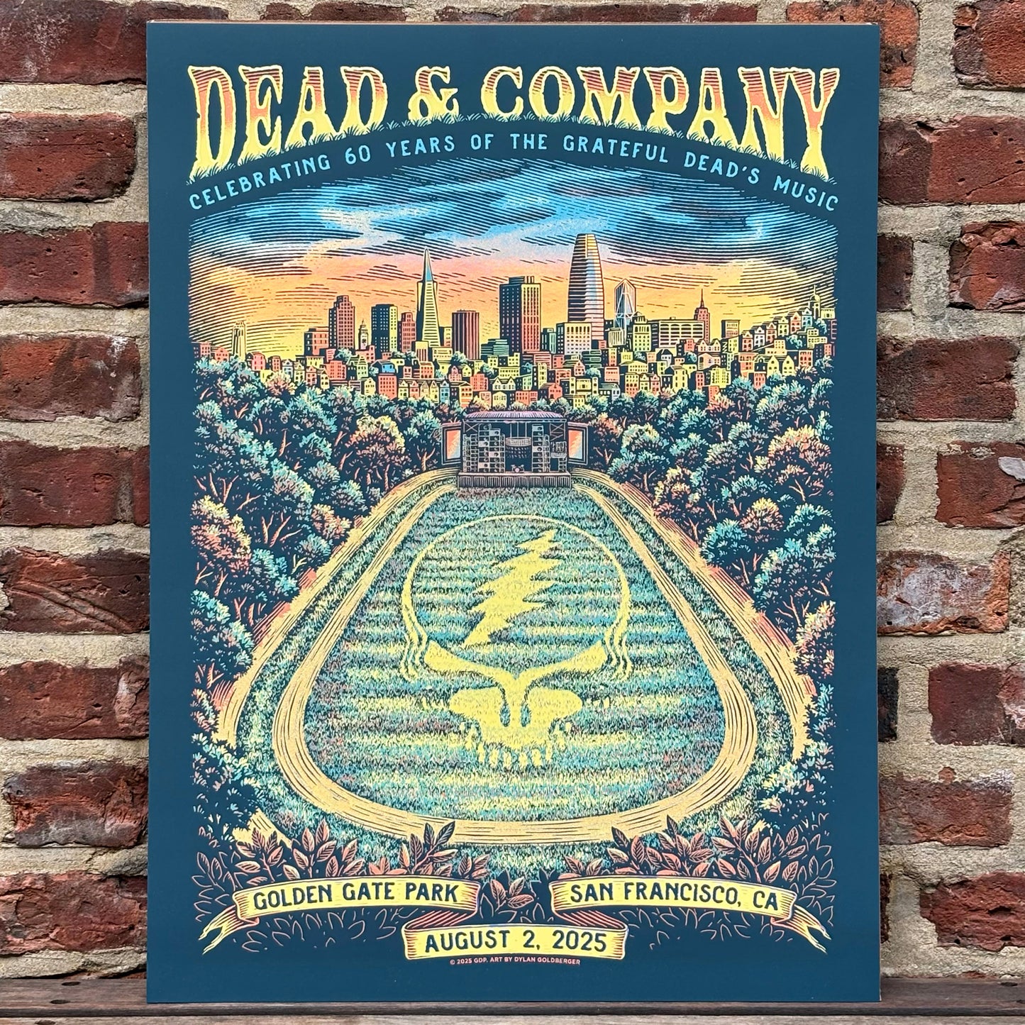 Dead & Company 60 Years Golden Gate Park Screen Print