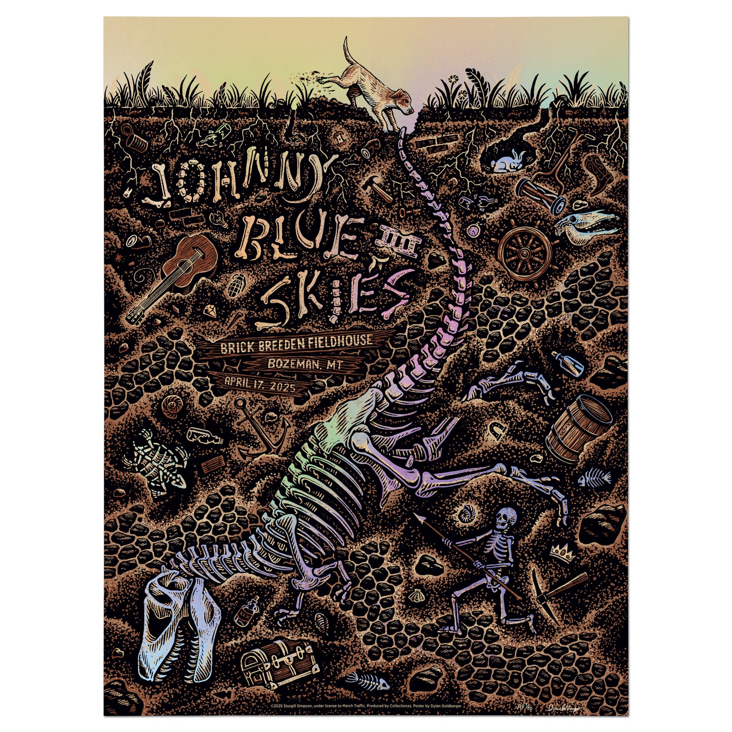 Johnny Blue Skies (Sturgill Simpson) Bozeman Print
