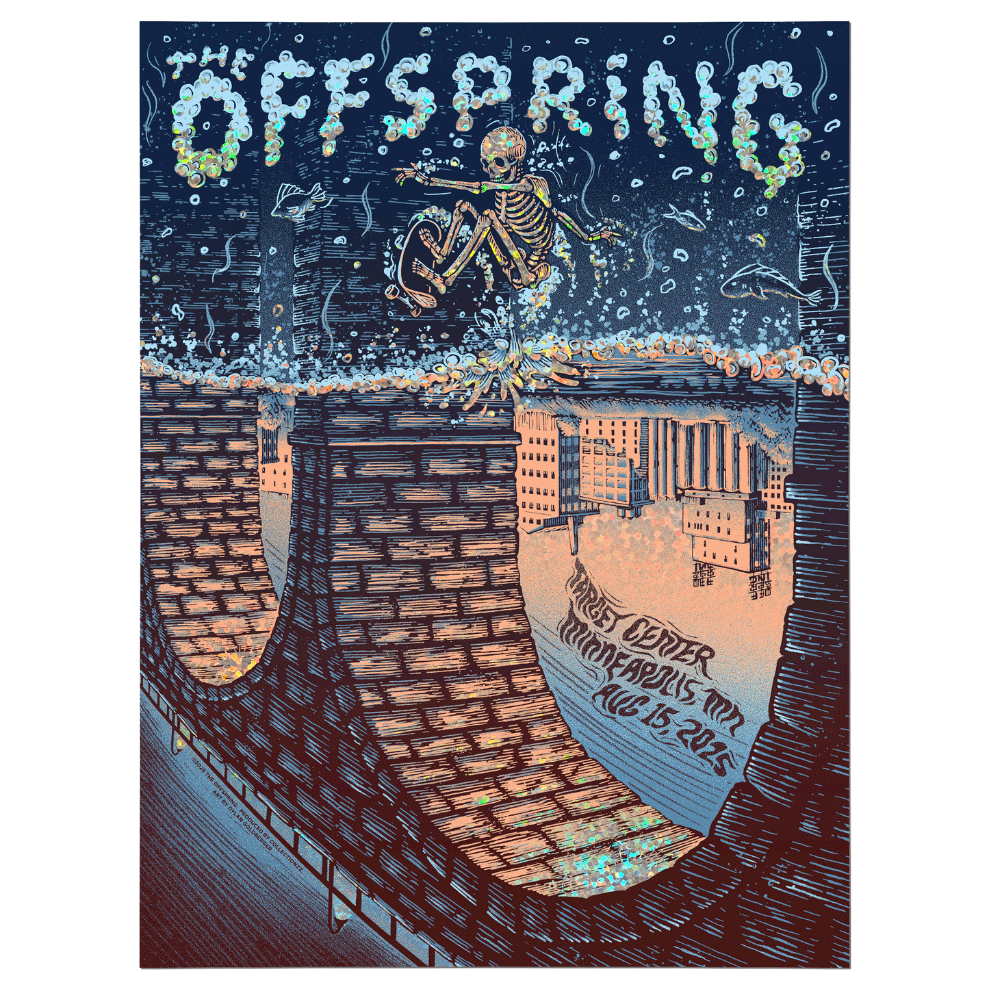 Offspring Minneapolis 8-15-25 Screen Print Poster