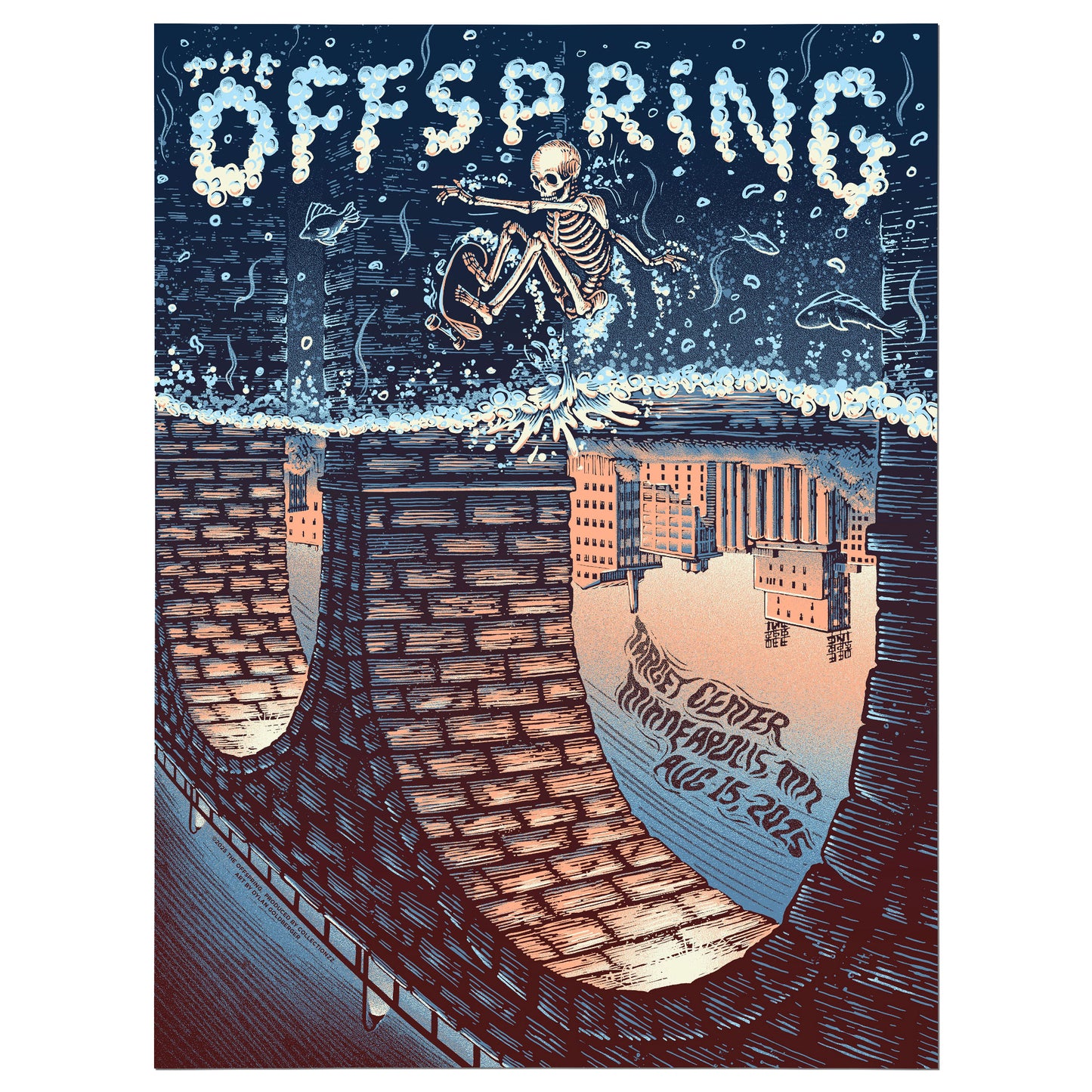 Offspring Minneapolis 8-15-25 Screen Print Poster