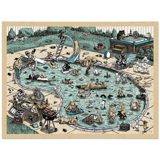 Drool Party Screen Print