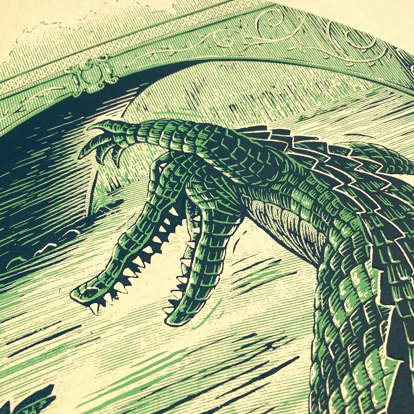 Skater Gator Screen Print