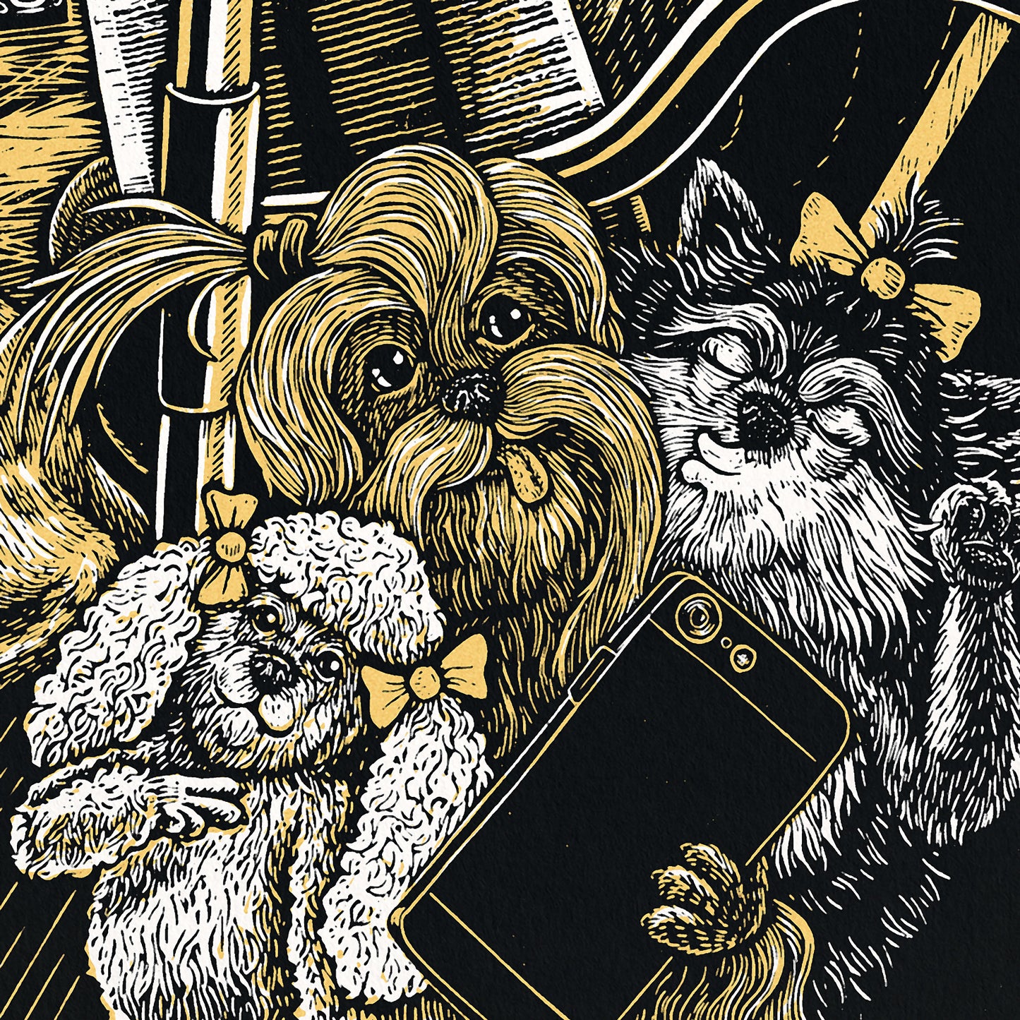 Subway Dogs Screen Print