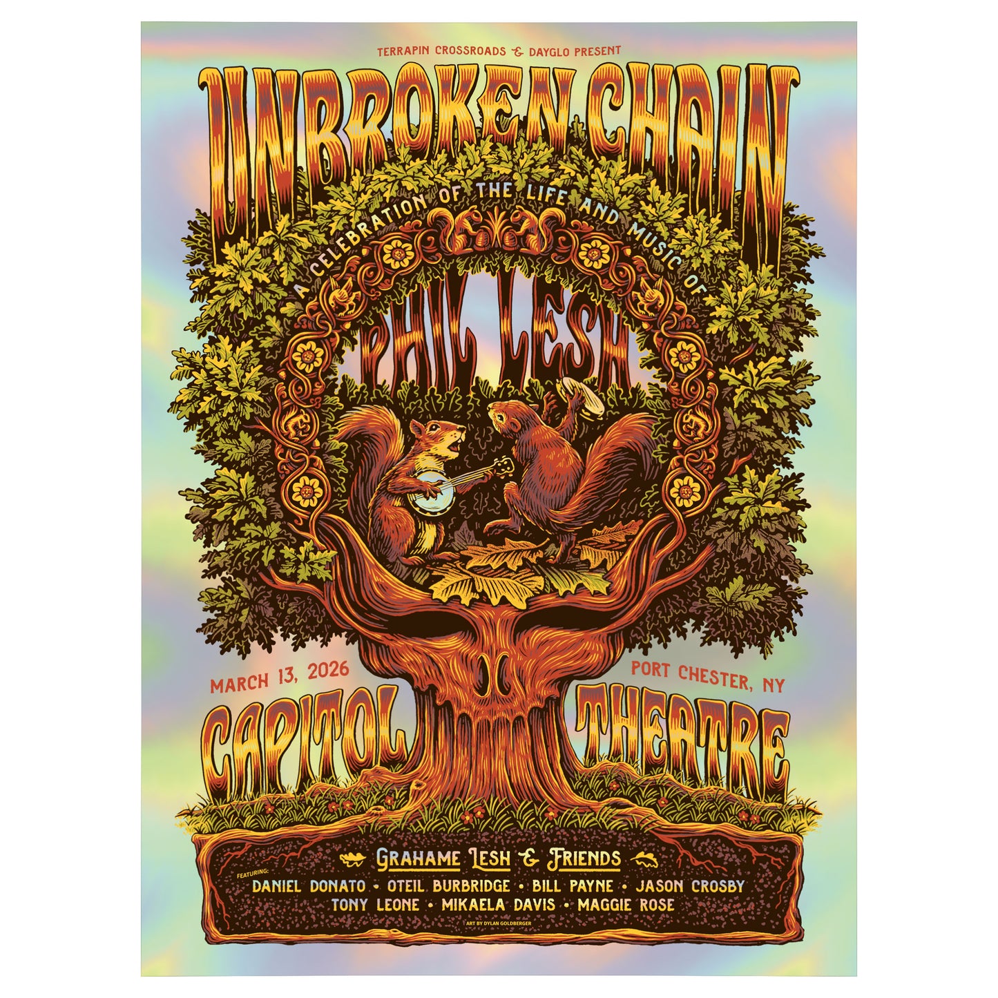 Grahame Lesh Unbroken Chain Capitol Theatre 3/13/26 Poster