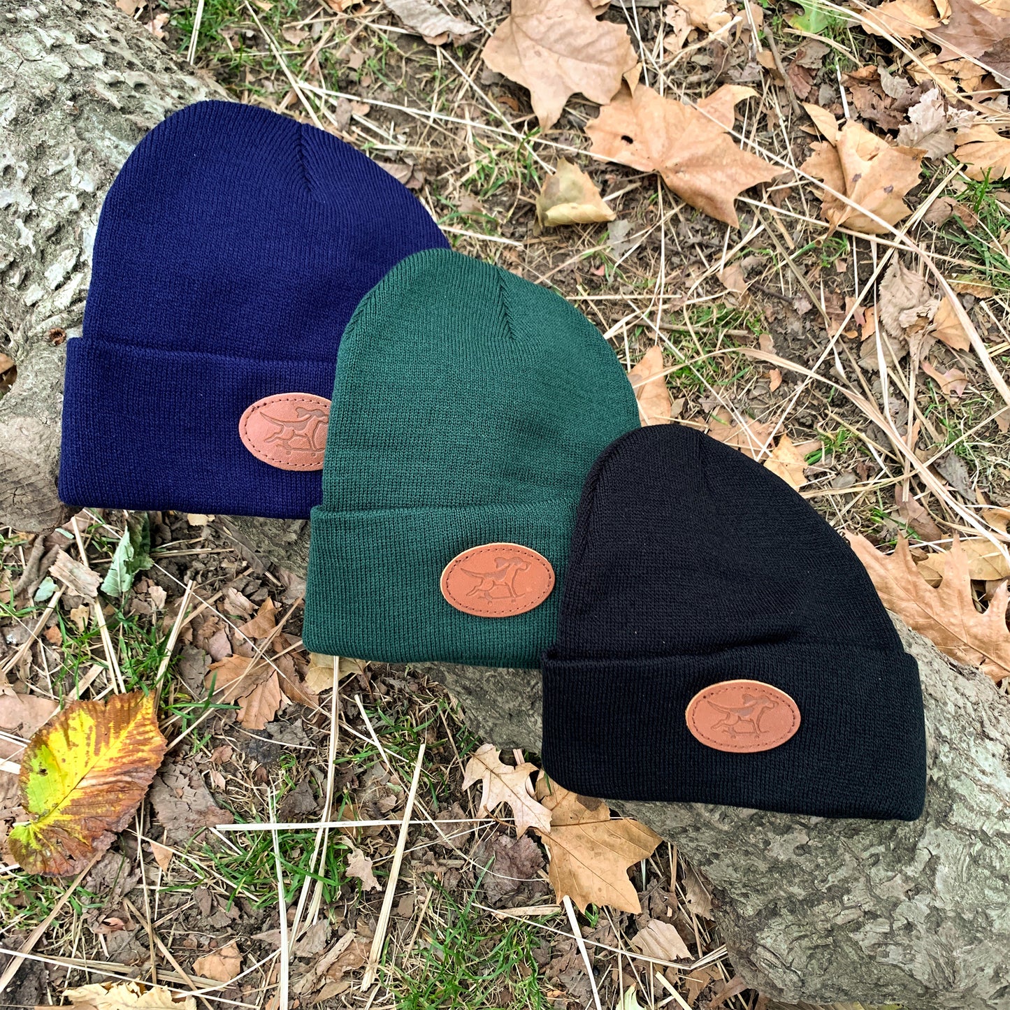 Beanie with Skate Dog Leather Patch