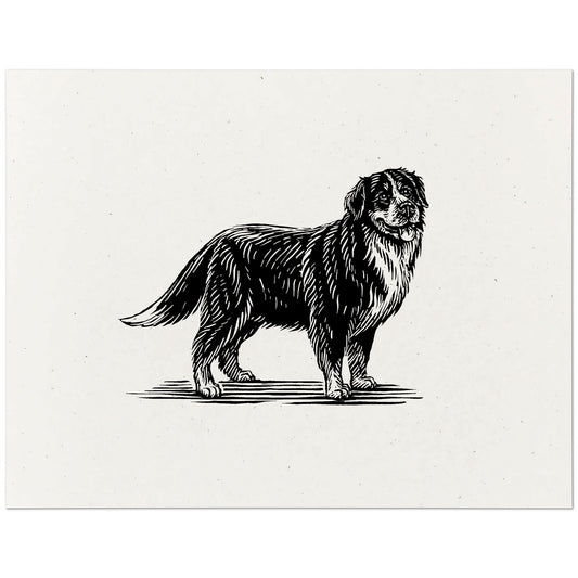 Bernese Mountain Dog Art Print