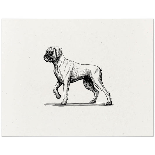 Boxer Dog Art Print