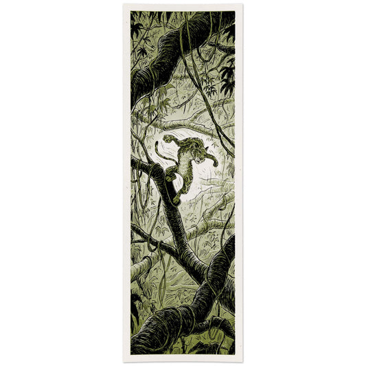 Skateboarding Leopard Screen Print