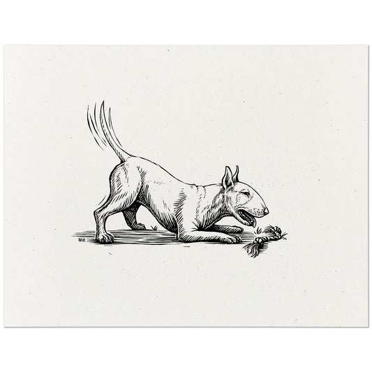 Bull Terrier Dog Art Print