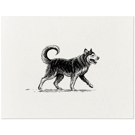 Siberian Husky Art Print