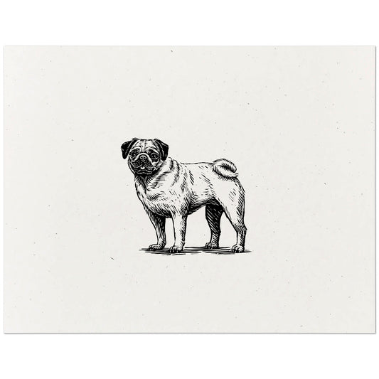 Pug Art Print