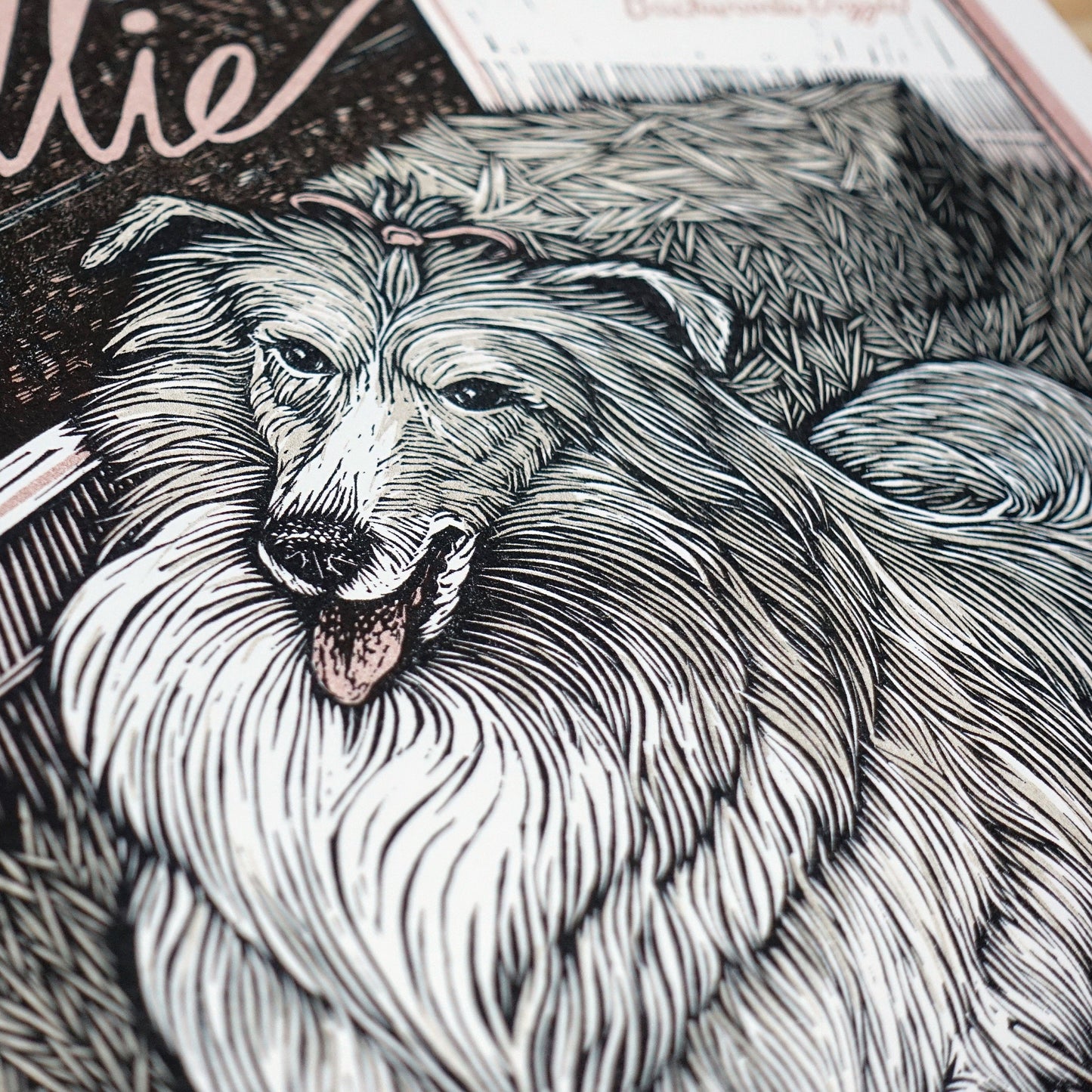 Collie Parton Art Print