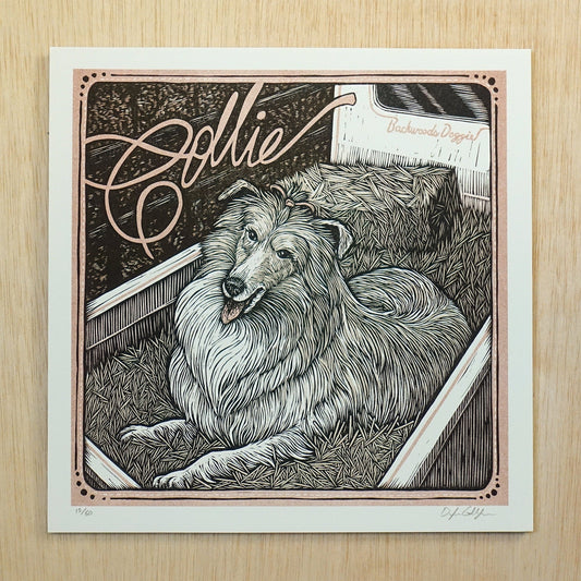 Collie Parton Art Print