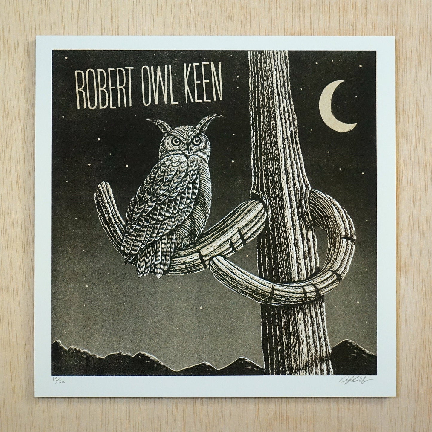 Robert Owl Keen Art Print