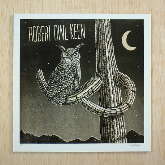 Robert Owl Keen Art Print