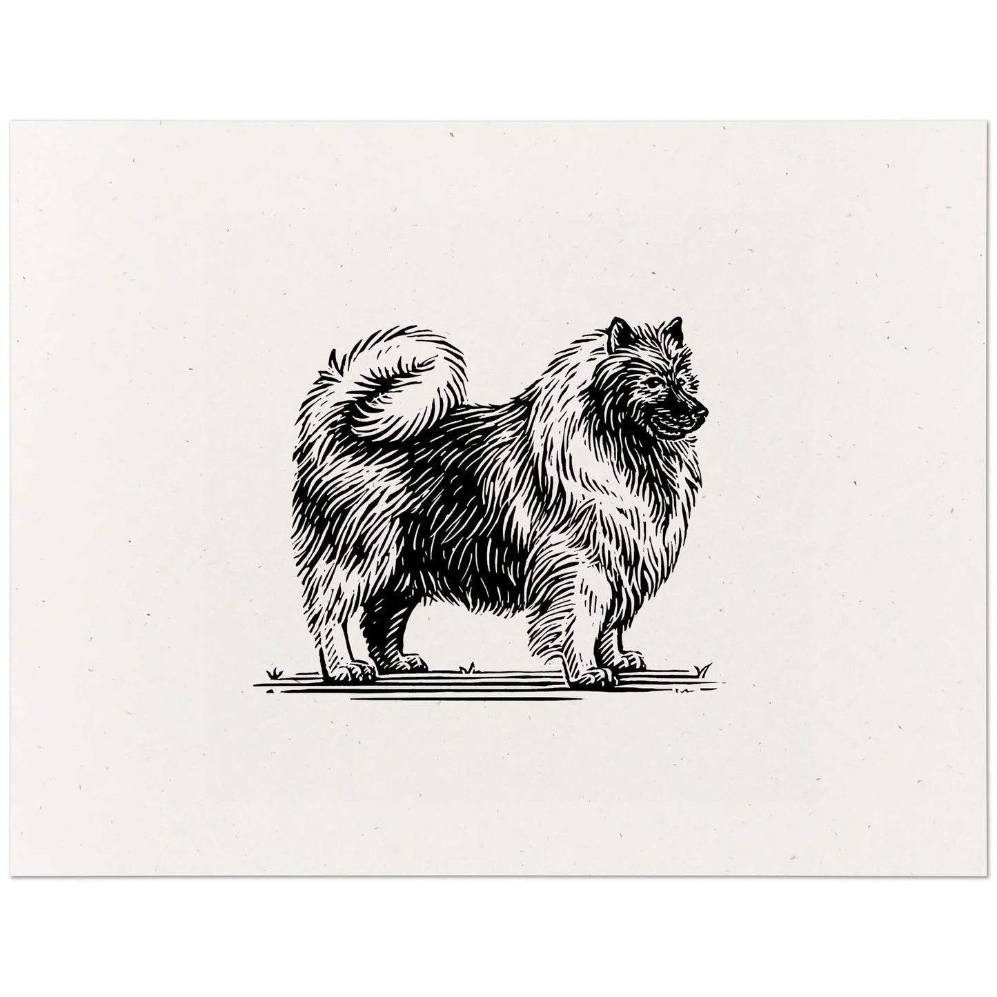 Keeshond Art Print