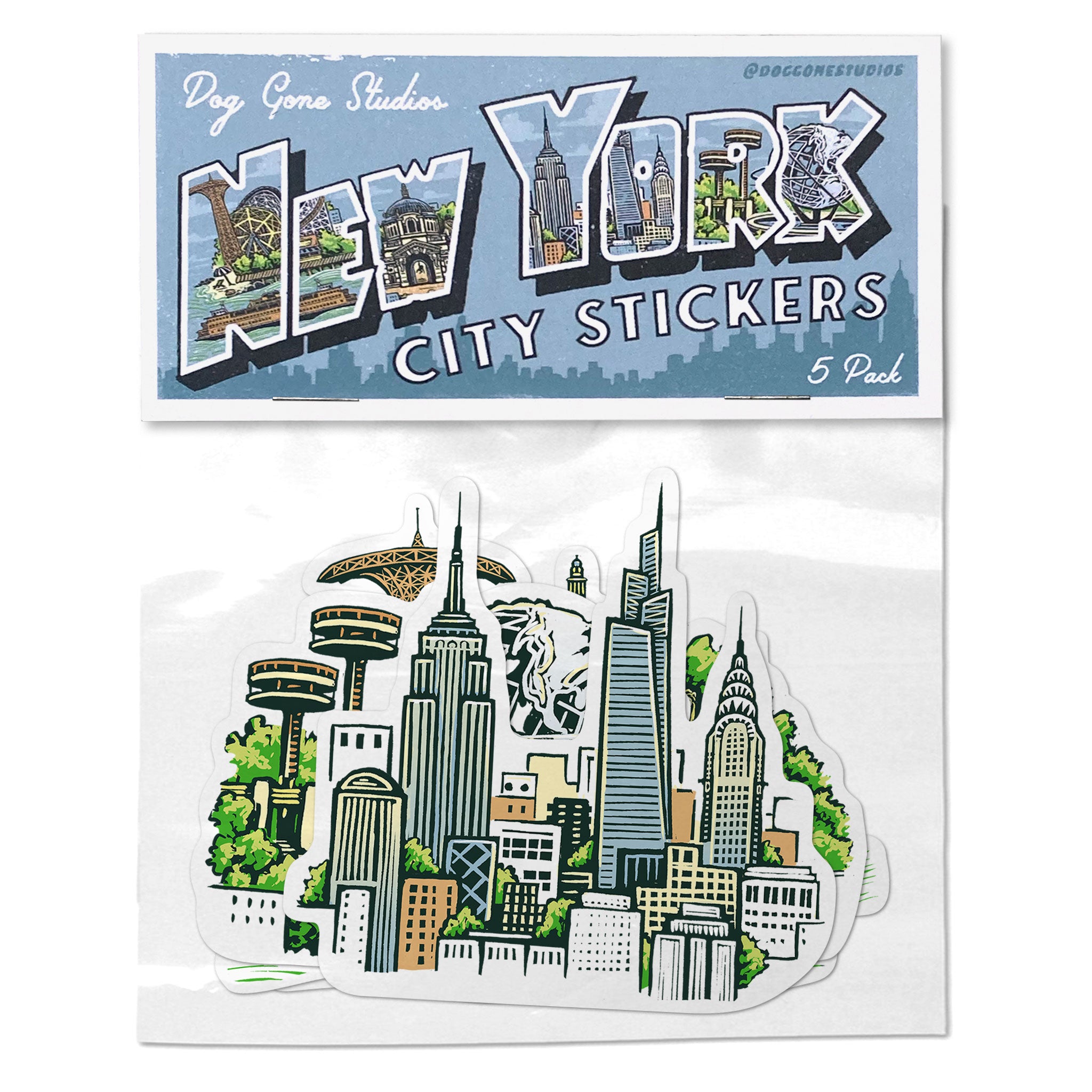 Downtown New York City Mini Sticker Pack