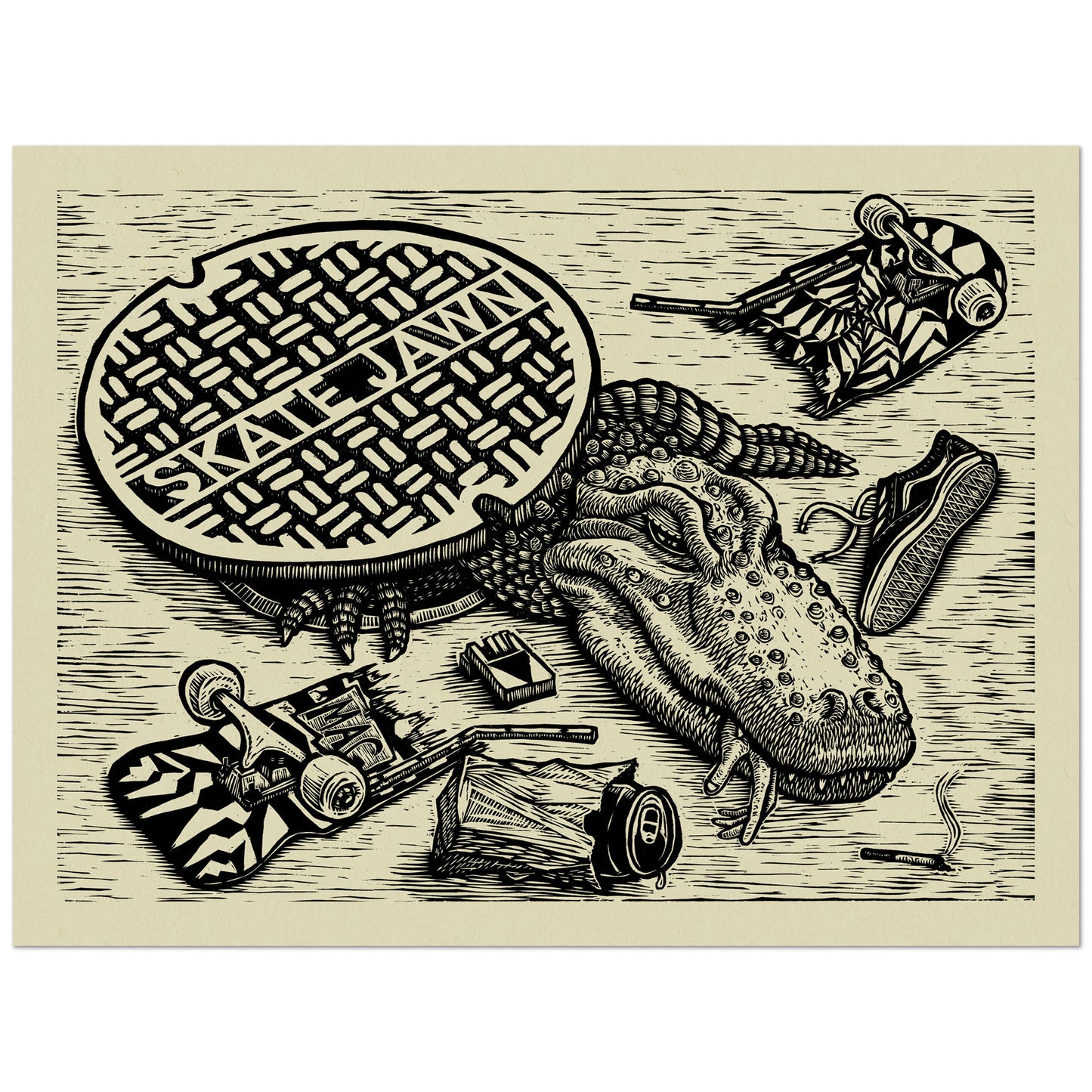 Skate Jawn Gator Print