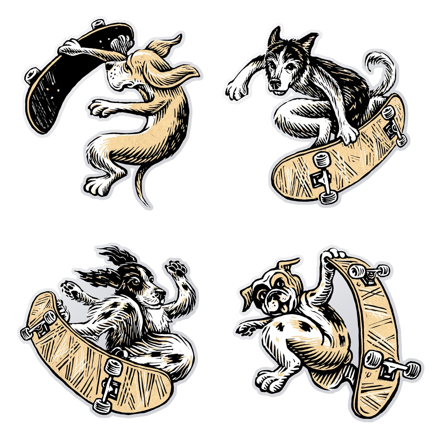 Skate Dog Sticker Pack