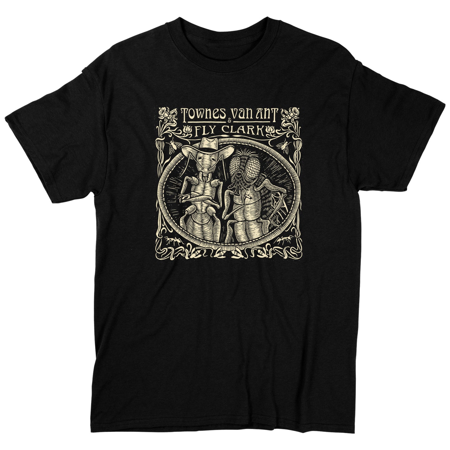 Townes Van Ant and Fly Clark T-shirt