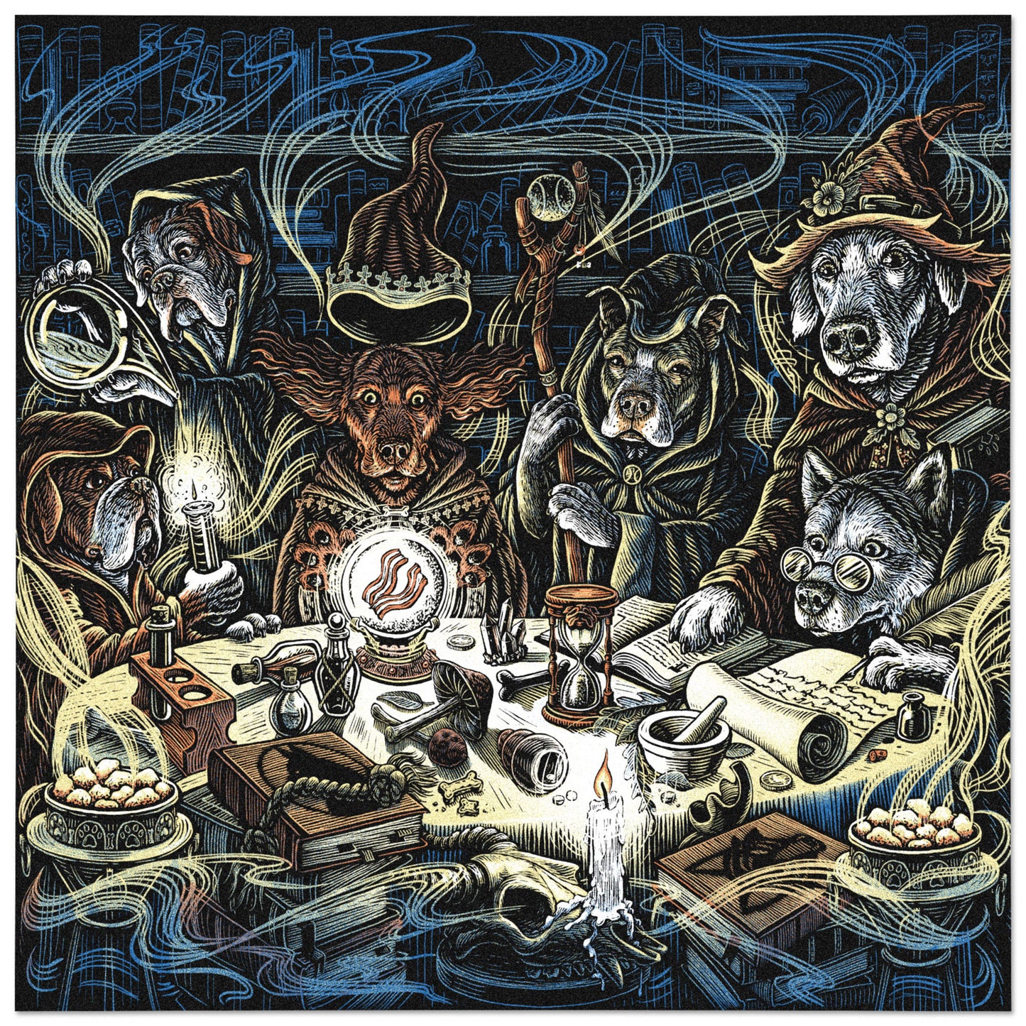 Wizard Dogs Screen Print