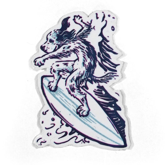 Surfing Dog Waterless Temporary Tattoo
