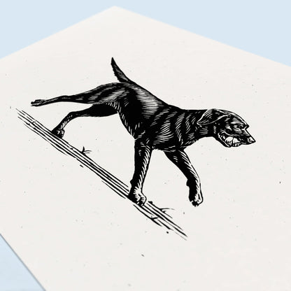 Black Lab Dog Art Print