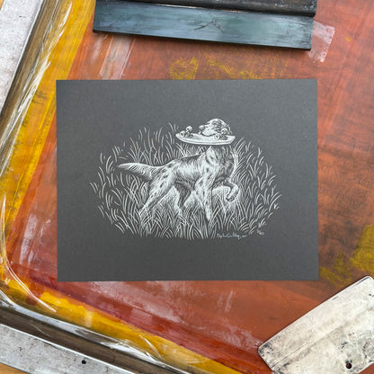 Board Dog Screen Print