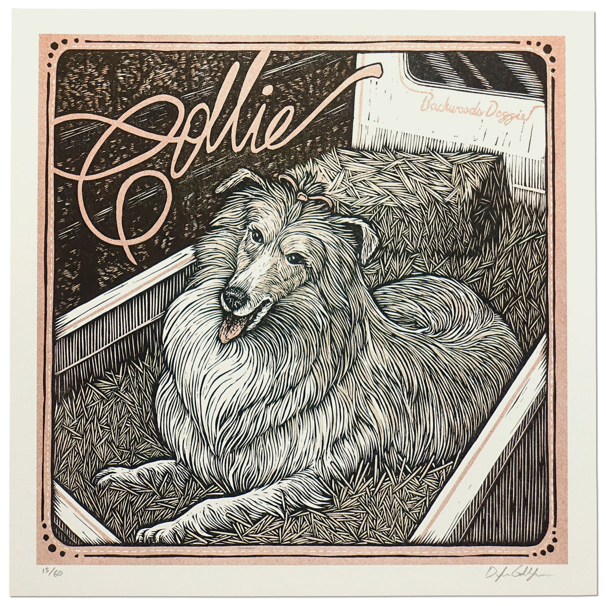 Collie Parton Art Print
