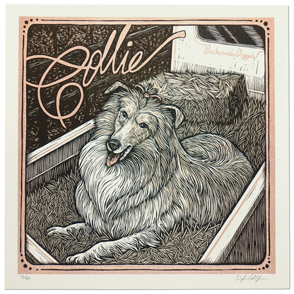 Collie Parton Art Print