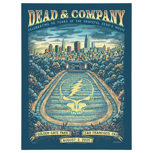 Dead & Company 60 Years Golden Gate Park Screen Print