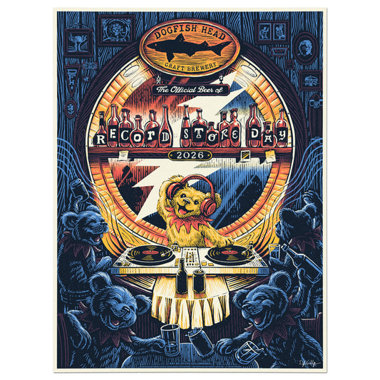 Record Store Day 2026 x Dogfish Head x Grateful Dead Poster