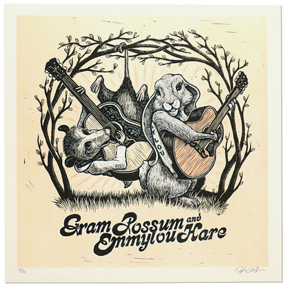 Gram Possum and Emmylou Hare Art Print