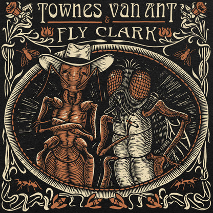 Townes Van Ant and Fly Clark T-shirt