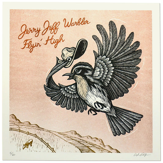 Jerry Jeff Warbler Art Print