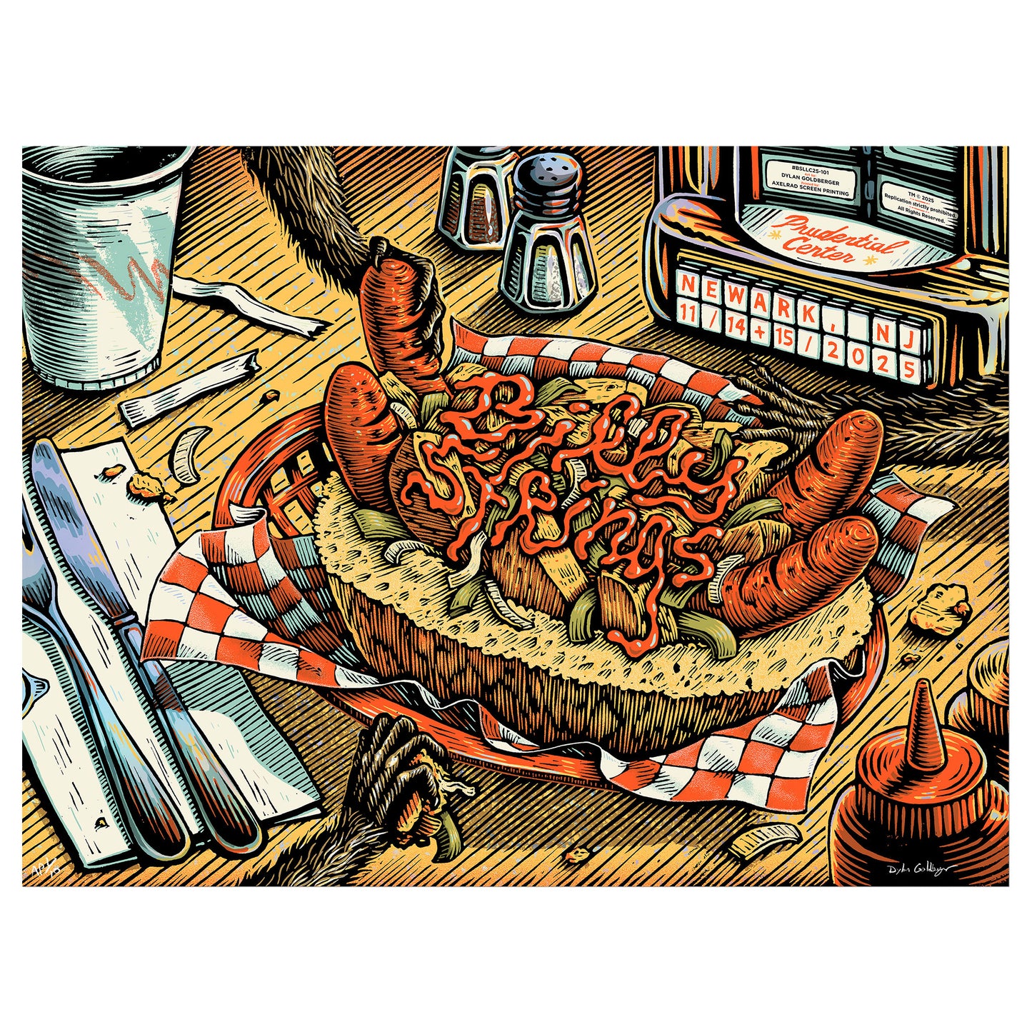 Billy Strings Diner Triptych- Foil Edition