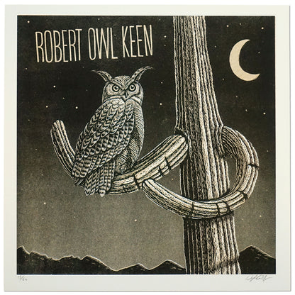 Robert Owl Keen Art Print