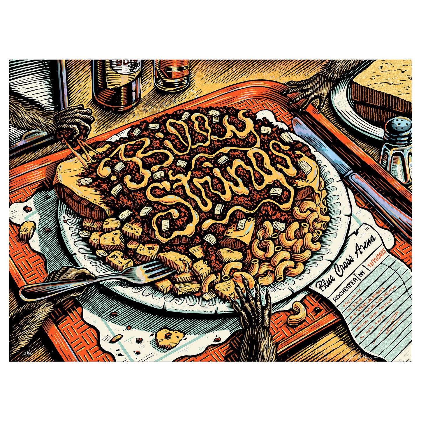 Billy Strings Diner Triptych- Foil Edition