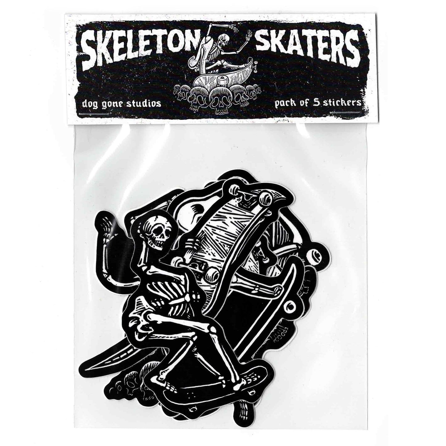 Skeleton Skaters Sticker Pack