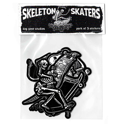 Skeleton Skaters Sticker Pack