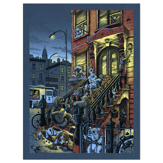 Stoop Dogs Night Screen Print