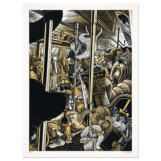 Subway Dogs Screen Print