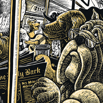Subway Dogs Screen Print