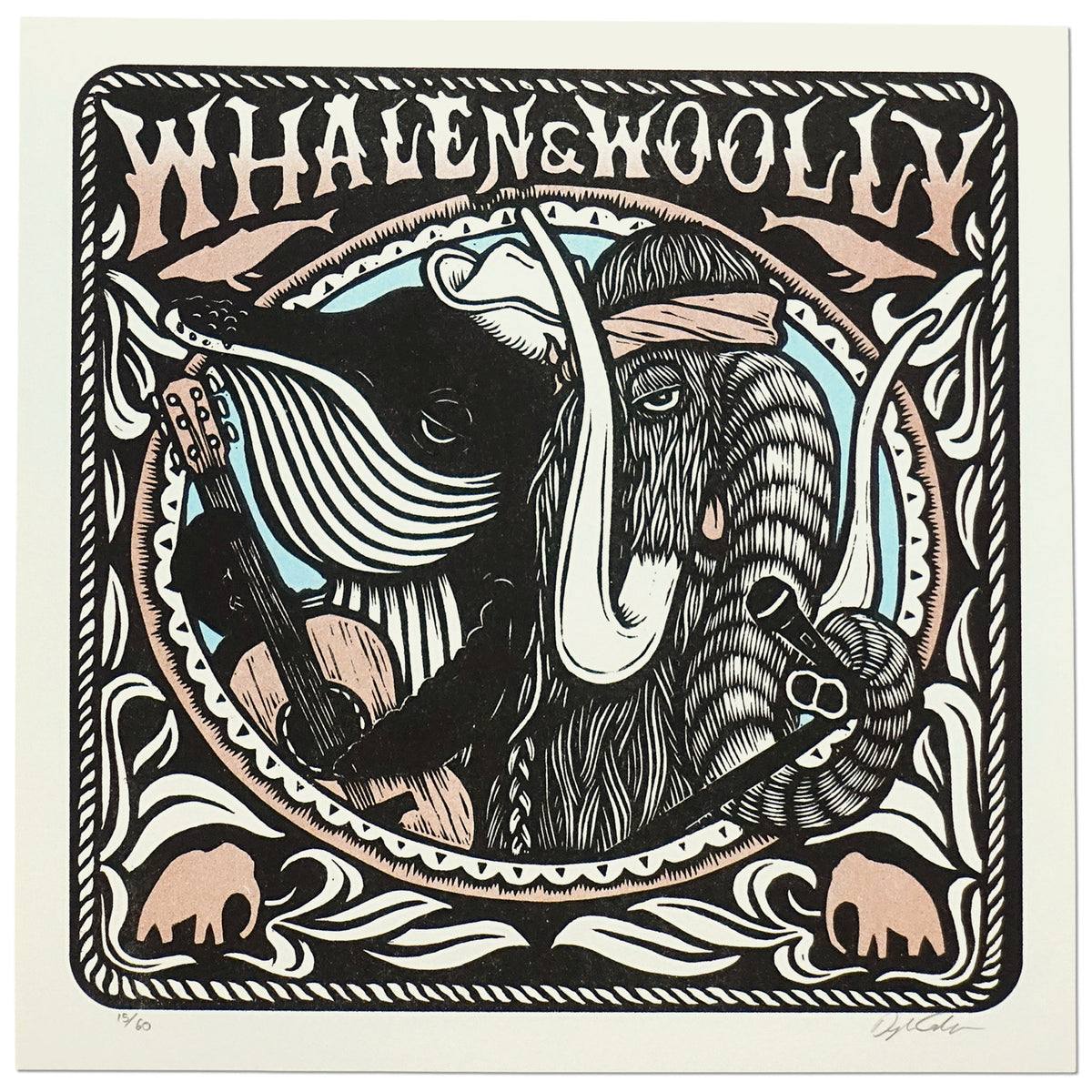 Whalen and Woolly Print