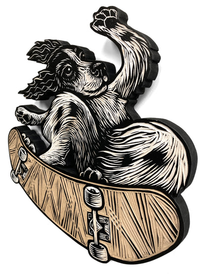Skate Dog Ollie Carving