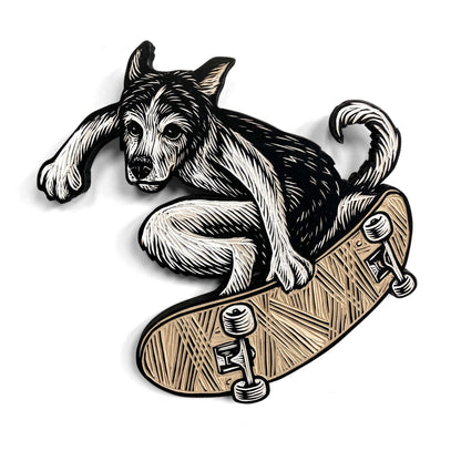 Skate Dog Melon Carving