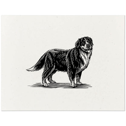 Bernese Mountain Dog Art Print